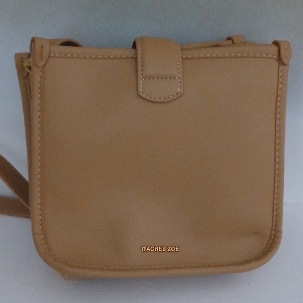 Rachel Zoe Tan Crossbody Bag with Gold Accent Hardware - Picture 2 of 5